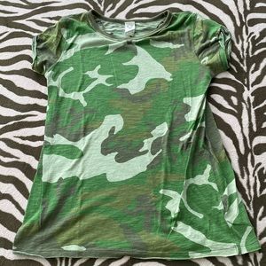 Free People / We The Free Camouflage T shirt Size S